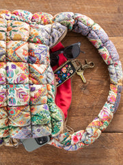 Puffy Velvet Fit-It-All Bag - Large Mandala Folk Patchwork