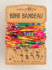 Full Boho Bandeau® Headband - Rainbow Calico Floral