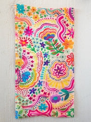 Full Boho Bandeau® Headband - Rainbow Doodle