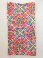 Full Boho Bandeau® Headband - Pink Floral Diamonds