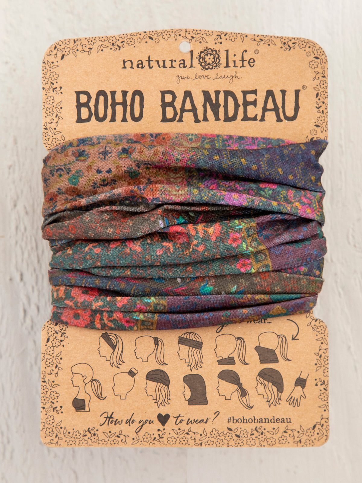Full Boho Bandeau® Headband - Vintage Patchwork