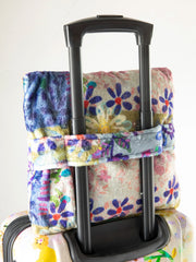 Cozy Car & Travel Blanket - Blue Patchwork