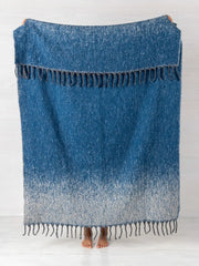 Cuddle Up Throw Blanket - Indigo Ombre