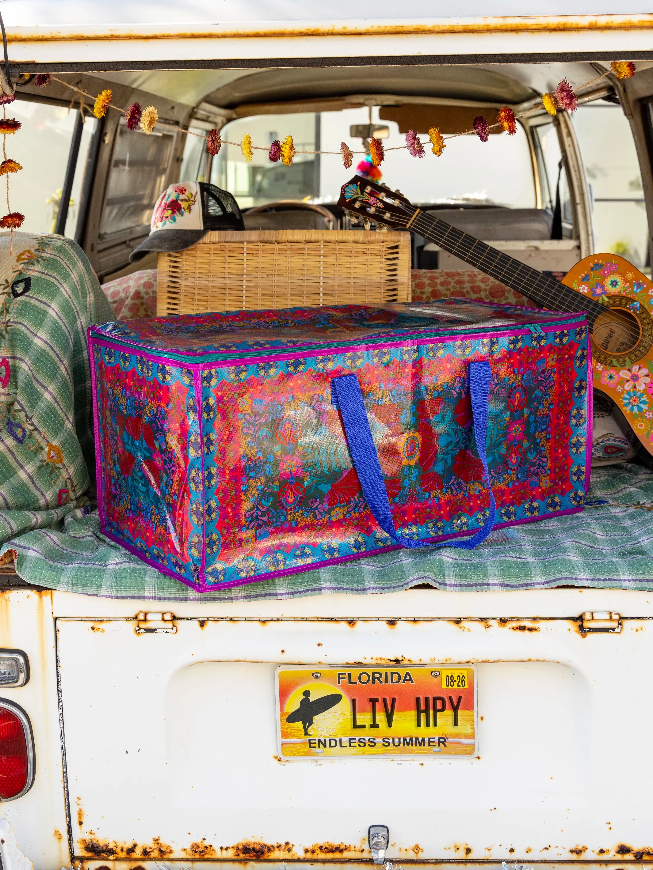 Better Than A Box Packing Tote Set - Red Folk Flower