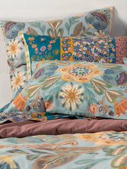 Catalina Cotton Duvet Cover - Blue Mandala