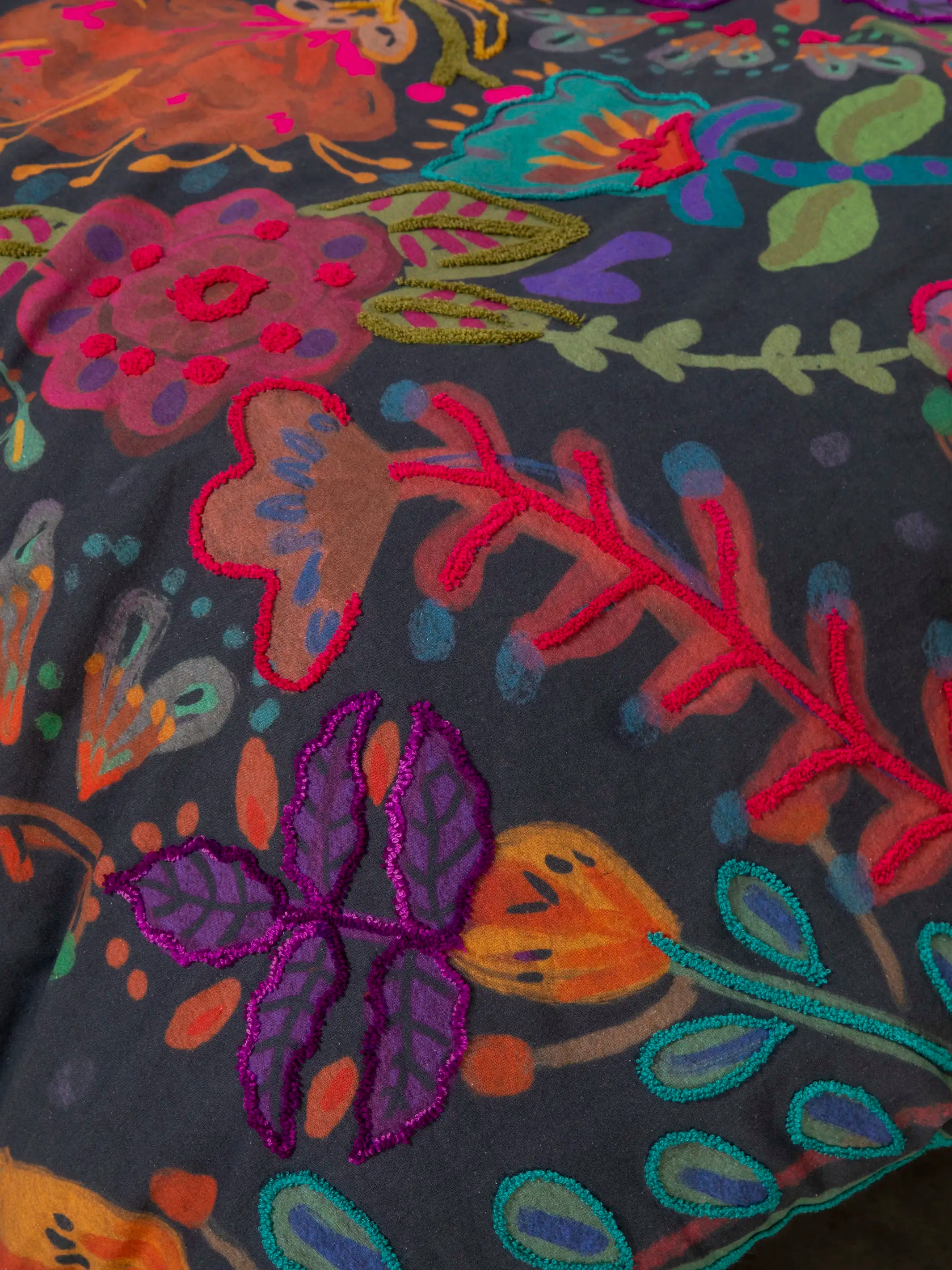 Catalina Cotton Euro Sham - Midnight Garden