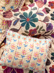 Bungalow Reversible Cotton Shams, Set of 2 - Jewel Garden