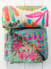 Bungalow Reversible Cotton Quilt - Free Spirit