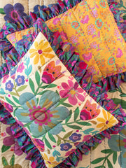 Bungalow Reversible Cotton Shams, Set of 2 - Boho Floral