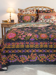 Bungalow Reversible Cotton Quilt - Blooming Bandana