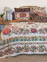 Bungalow Reversible Cotton Shams, Set of 2 - Blooming Bandana