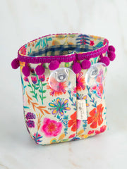 Suction Mounted Toothbrush Holder - Rainbow Garden Cream