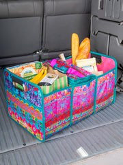Car Trunk Organizer - Floral Border