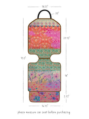 Car Seat Protector - Pink Watercolor Patchwork