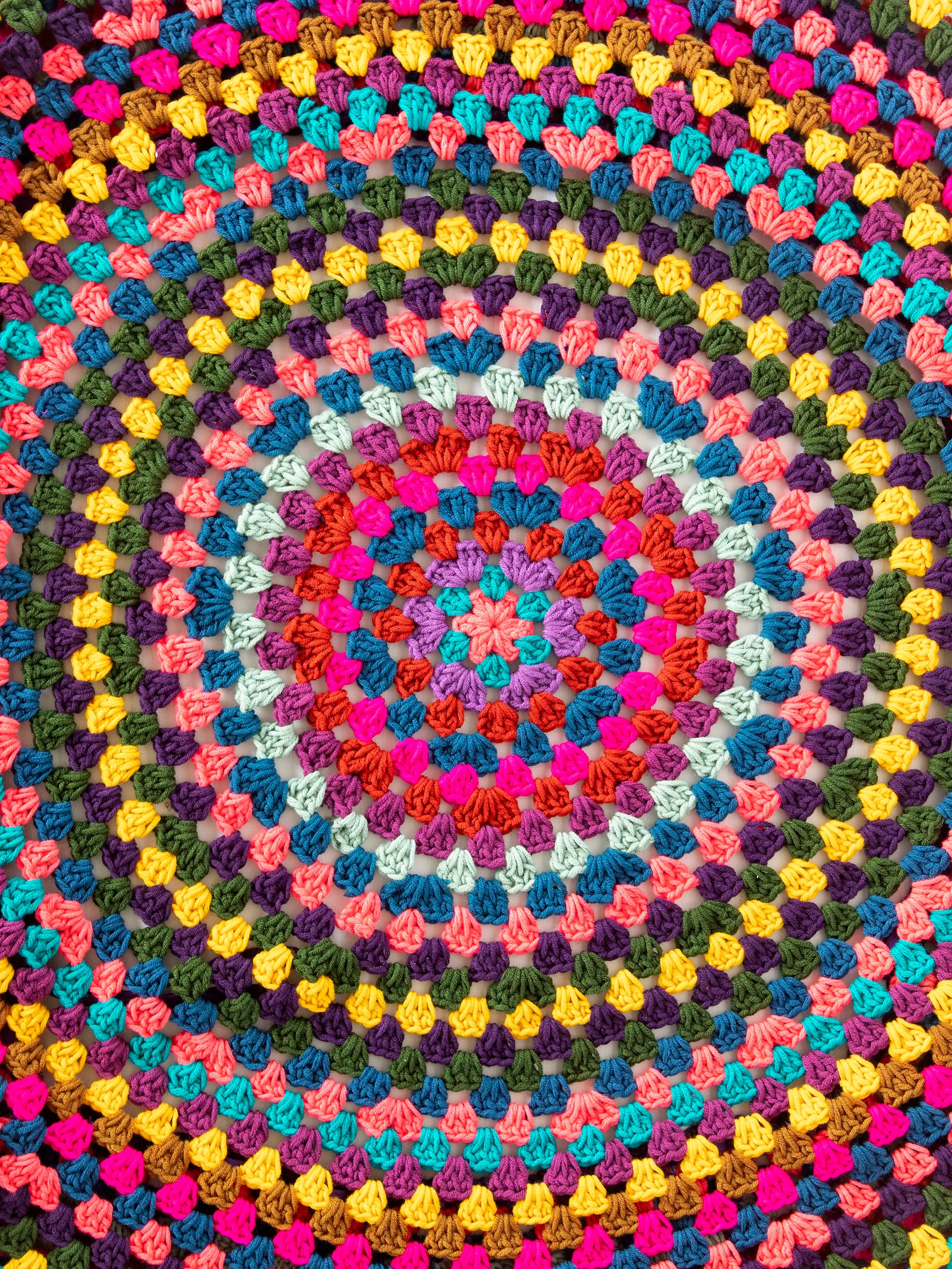 Crochet Tire Cover - Rainbow