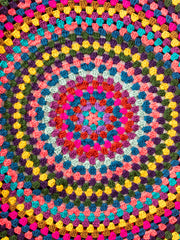 Crochet Tire Cover - Rainbow