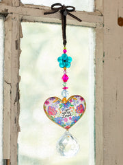 Sun Catcher Car Charm - You Are So Loved Heart