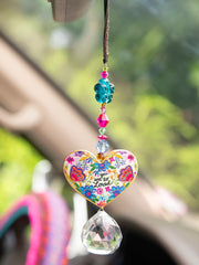 Sun Catcher Car Charm - You Are So Loved Heart