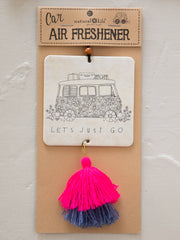 Car Air Freshener - Let's Just Go Van