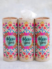 Car Tissues, Set of 3 - Bless You
