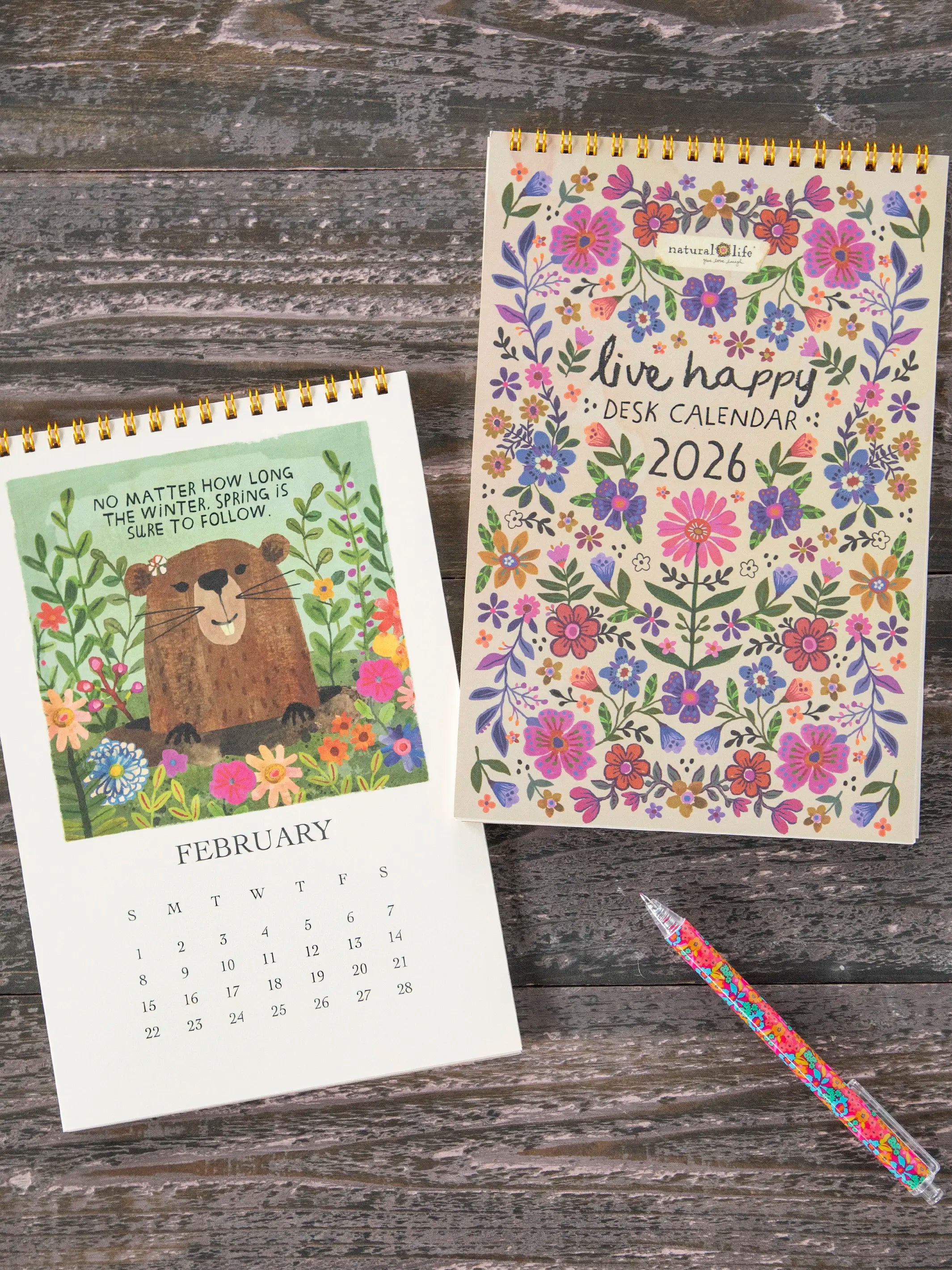 2026 Desk Calendar - Live Happy