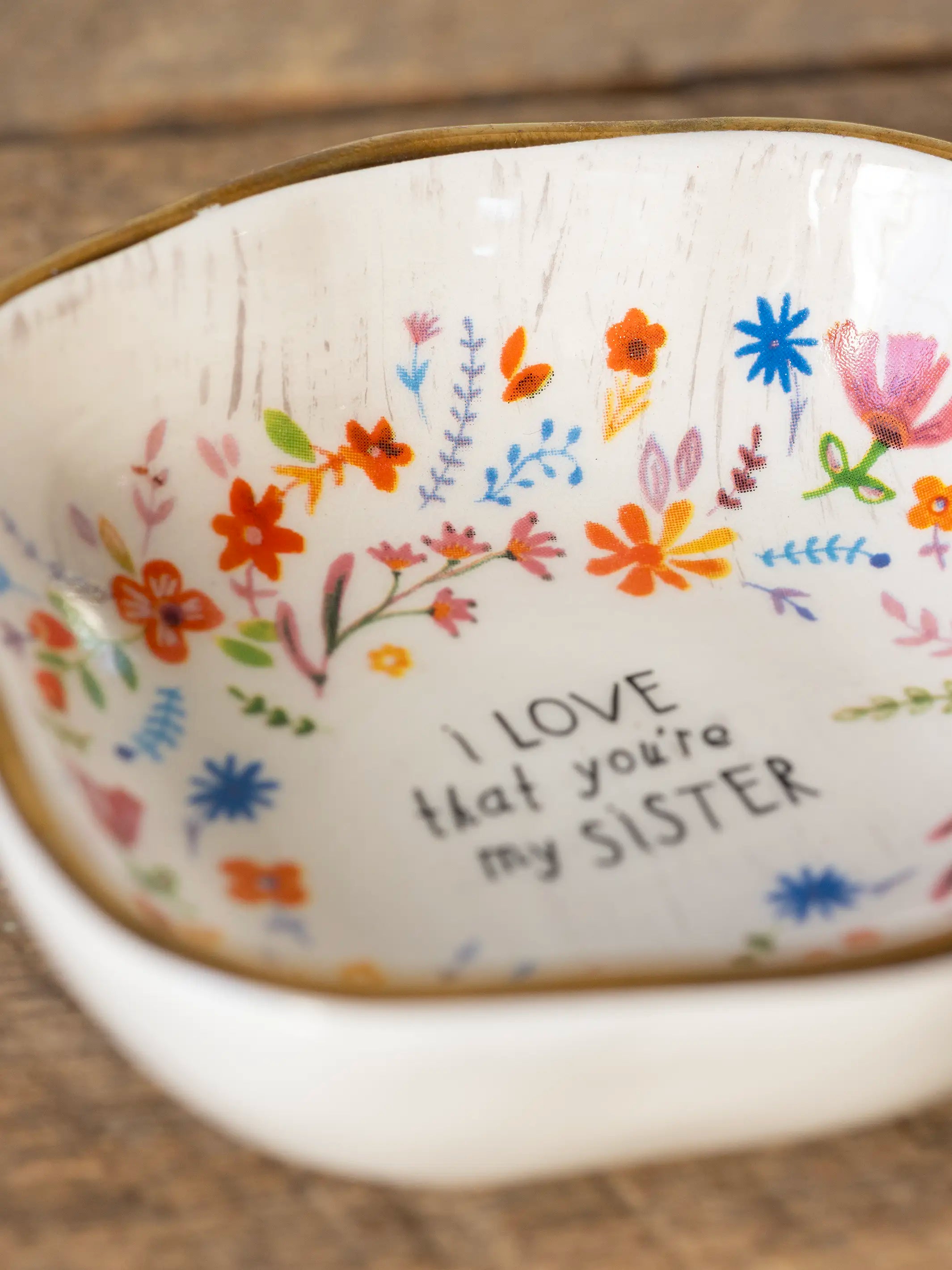 Antiqued Trinket Bowl - Daughter