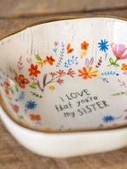 Antiqued Trinket Bowl - Friend