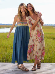 All Day "ButterSoft" Tee Dress - English Garden Cream