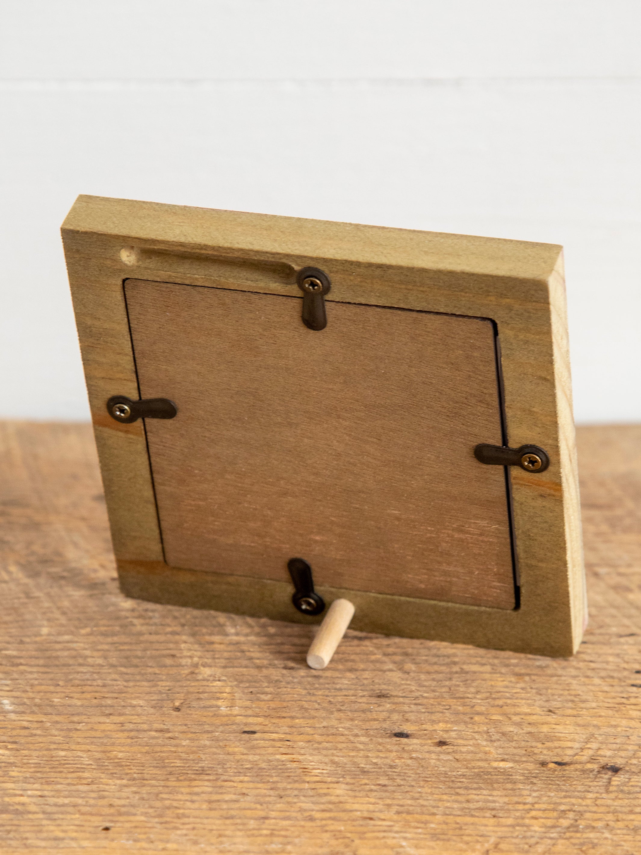 Mini Heart Wooden Picture Frame - Floral