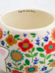Folk Art Coffee Mug - Harriet The Hedgehog