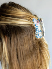 Icon Hair Claw - White Cat