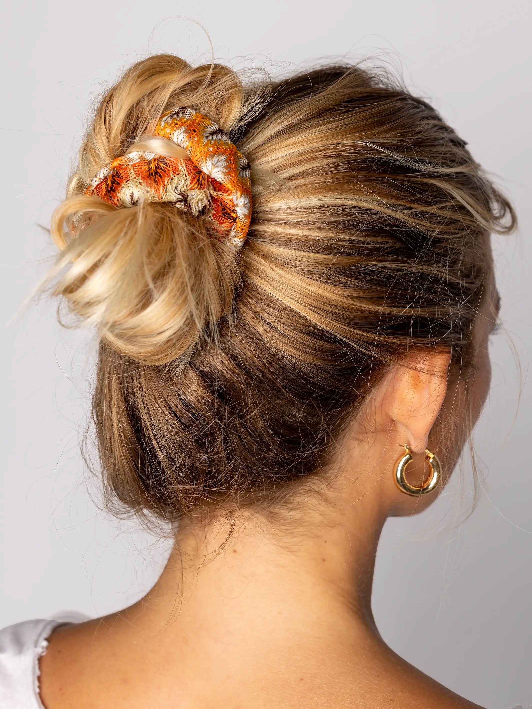 Crochet Scrunchie - Burnt Orange