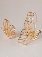 Butterfly Hair Claws, Set of 2 - Gold