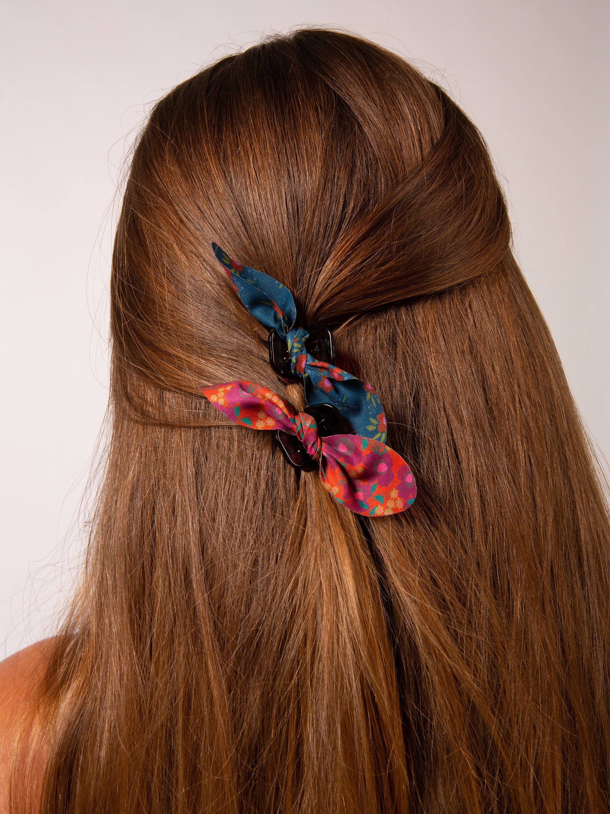 Mini Hair Claw Clips, Set of 5 - Multicolored