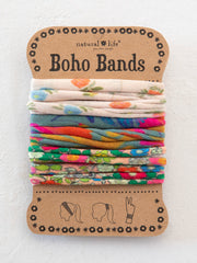 Boho Bands Hair Ties, Set of 3 - Cream Floral