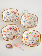 Antiqued Trinket Bowl - Daughter