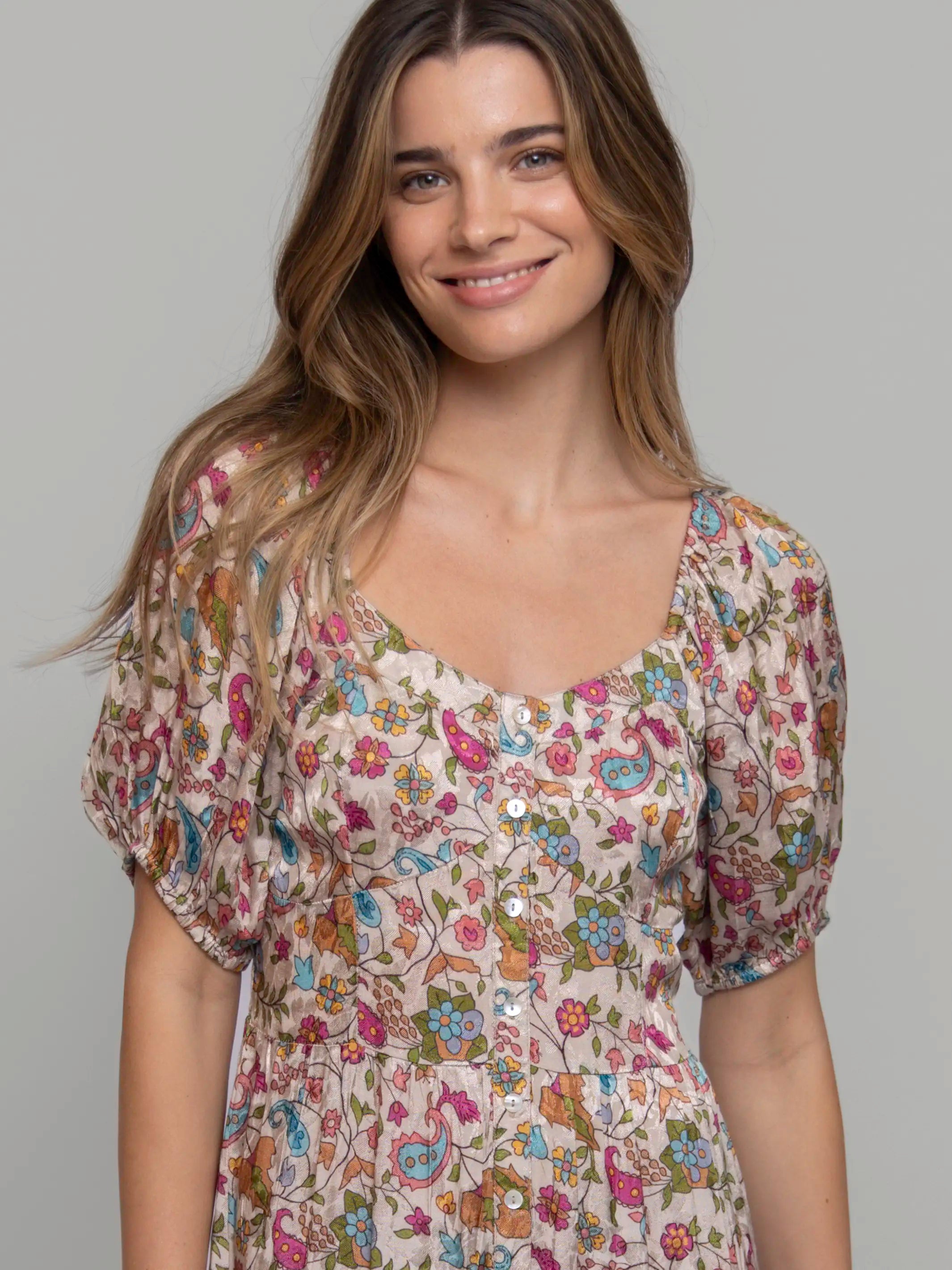 Danielle Maxi Dress - Paisley Petals