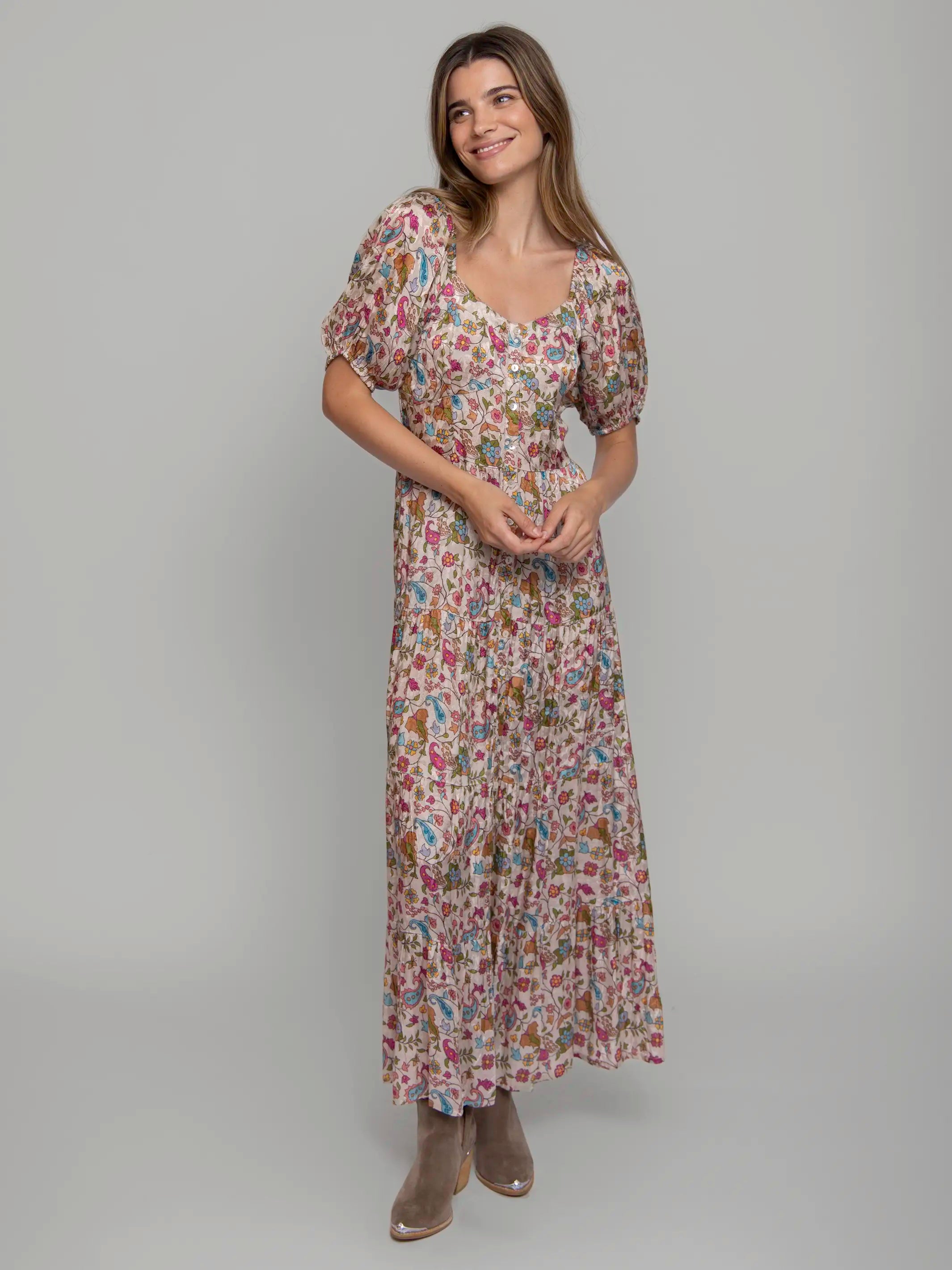 Danielle Maxi Dress - Paisley Petals