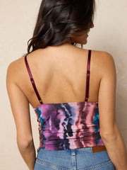 Deep V-Neck Cami - Riverway Dye Purple