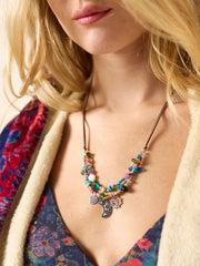 Boho Charm Leather Necklace