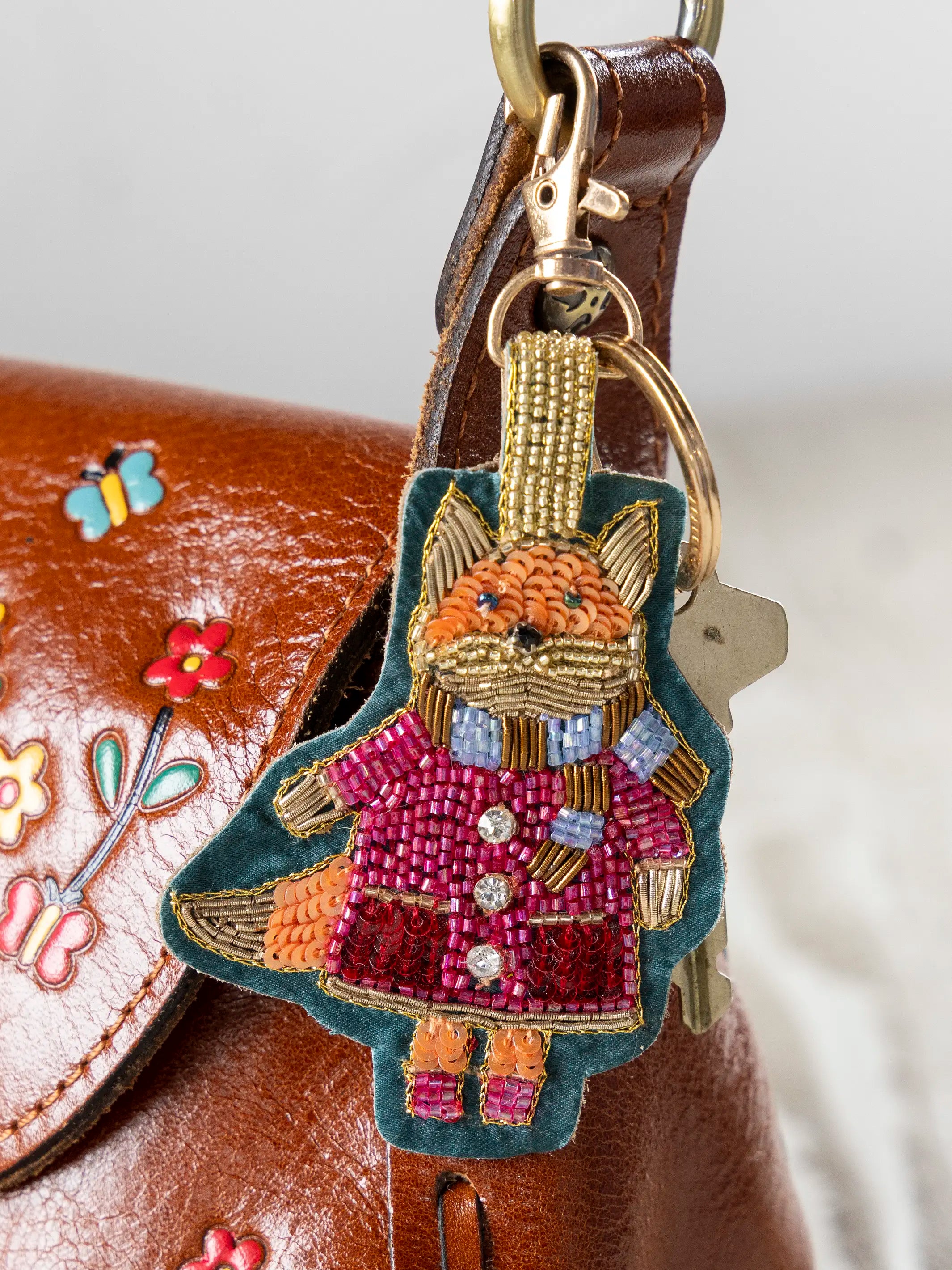 Beaded Keyring - Frankie the Fox