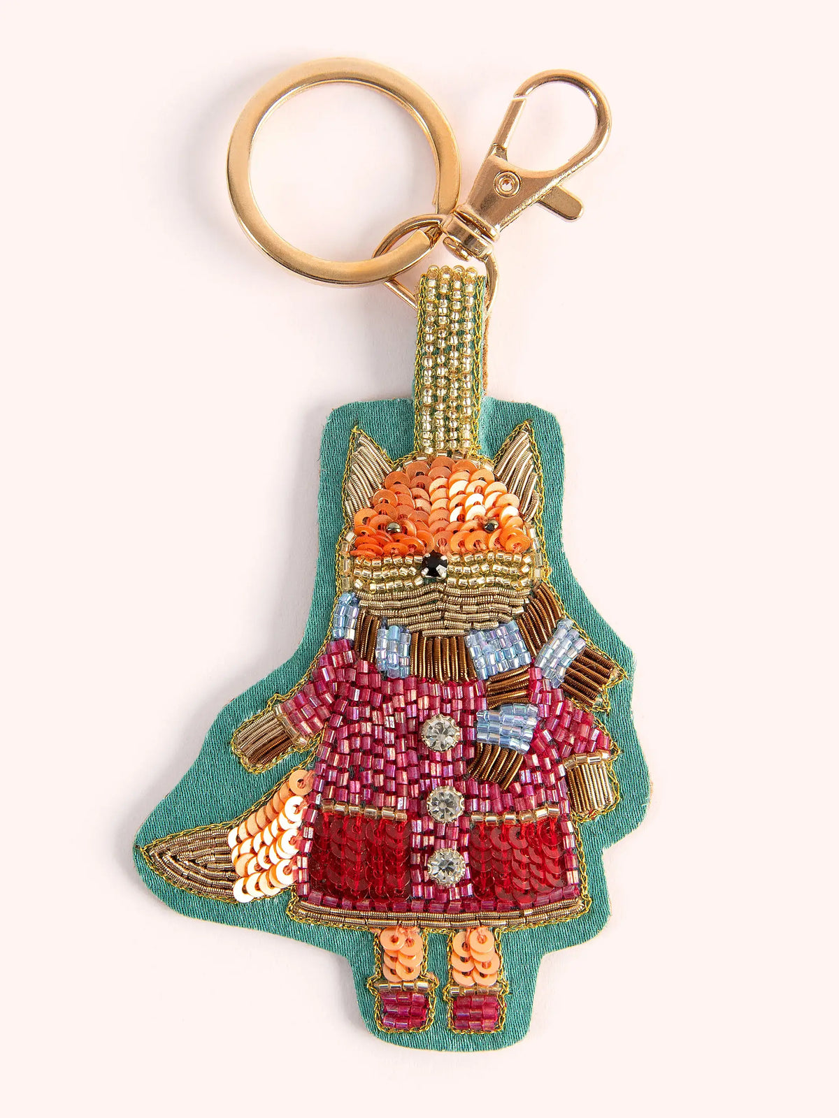 Beaded Keyring - Frankie the Fox