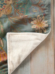 Cotton Dish Towel - Folk Flower