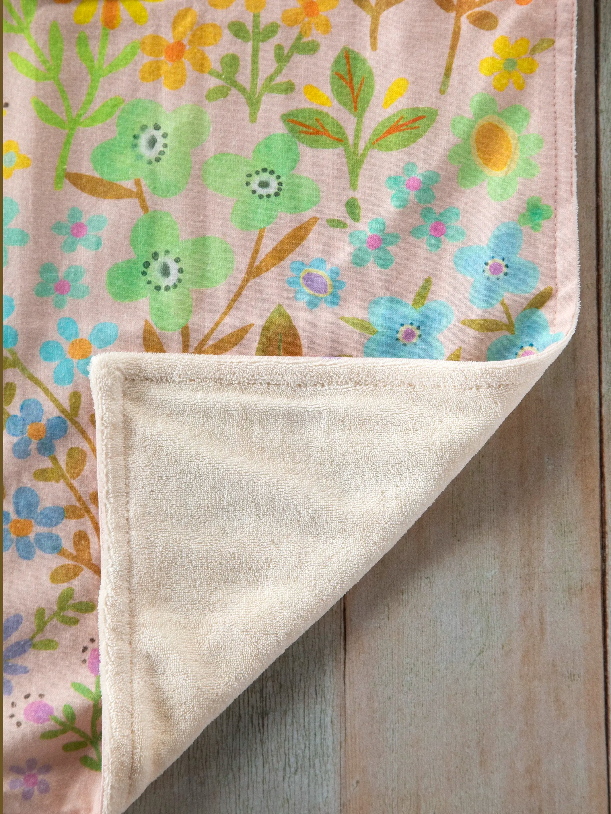 Cotton Dish Towel - Thankful Grateful Floral