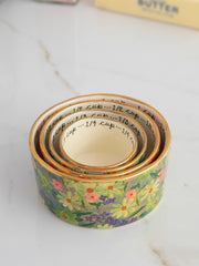 Ceramic Nesting Measuring Cups - Multi Floral