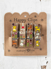 Happy Clips, Set of 4 - Heart My Cat