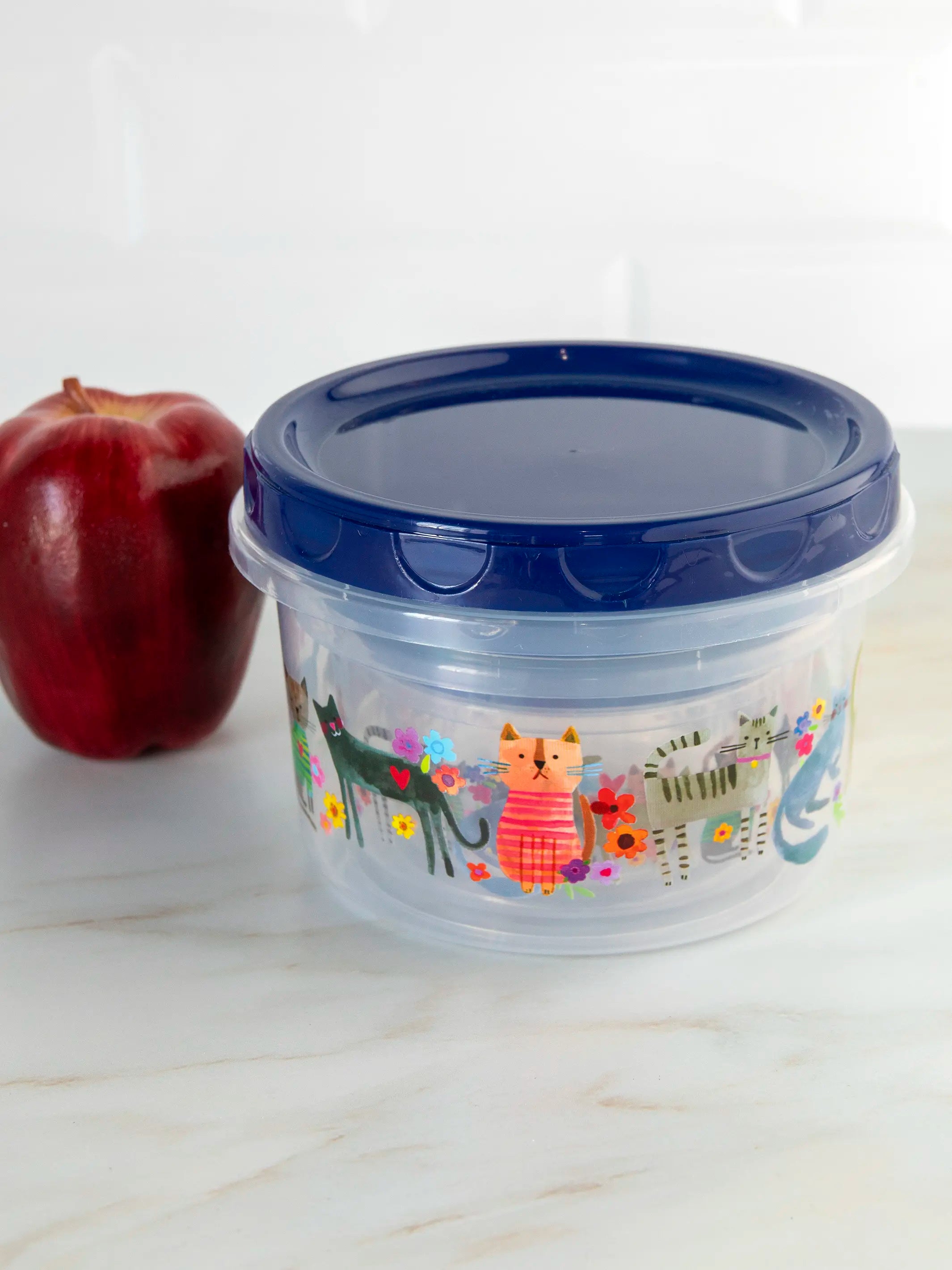 Storage Containers, Set of 3 - Cat