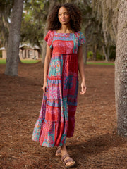 Berkley Maxi Dress - Jewel Positano Scarf