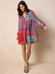 Camille Mini Dress - Jewel Positano Scarf