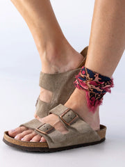 Printed Cotton Bandana - Navy